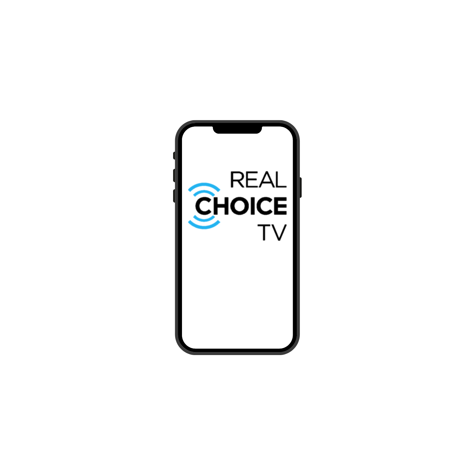 Real Choice TV on laptop
